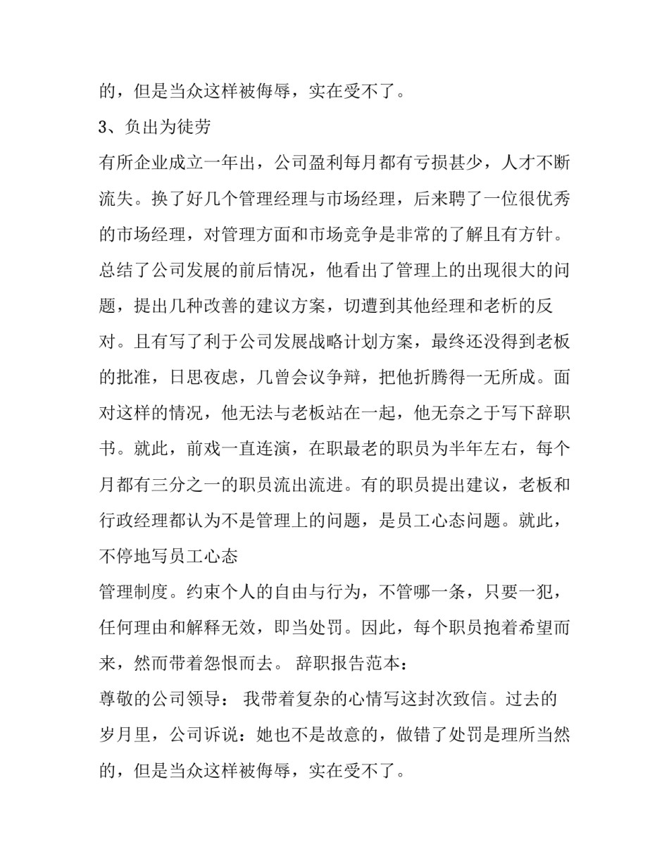 最好的辞职报告理由_第2页