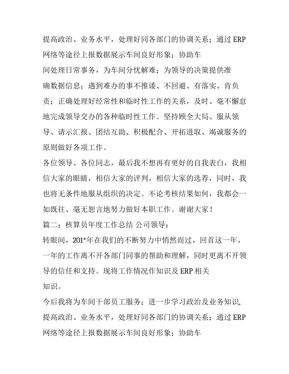 关于核算员述职的报告_第2页