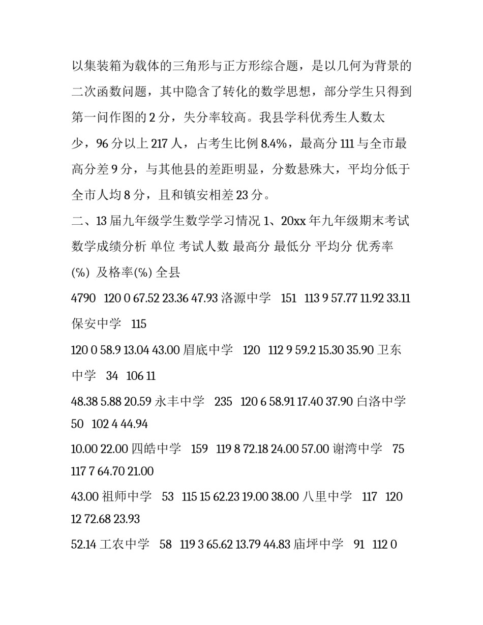 数学学习现状调查报告九年级学生_第3页