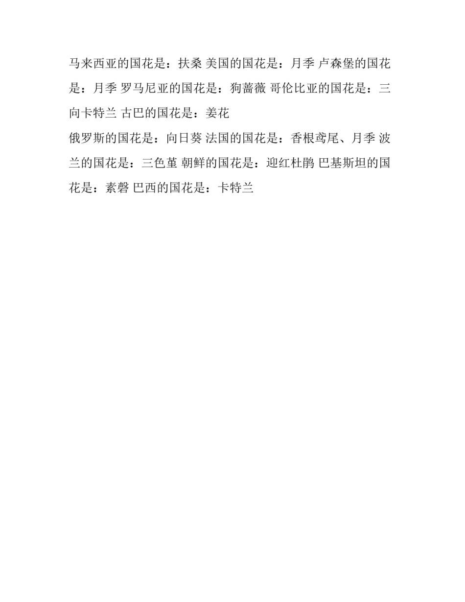 各国的礼仪国花_第2页