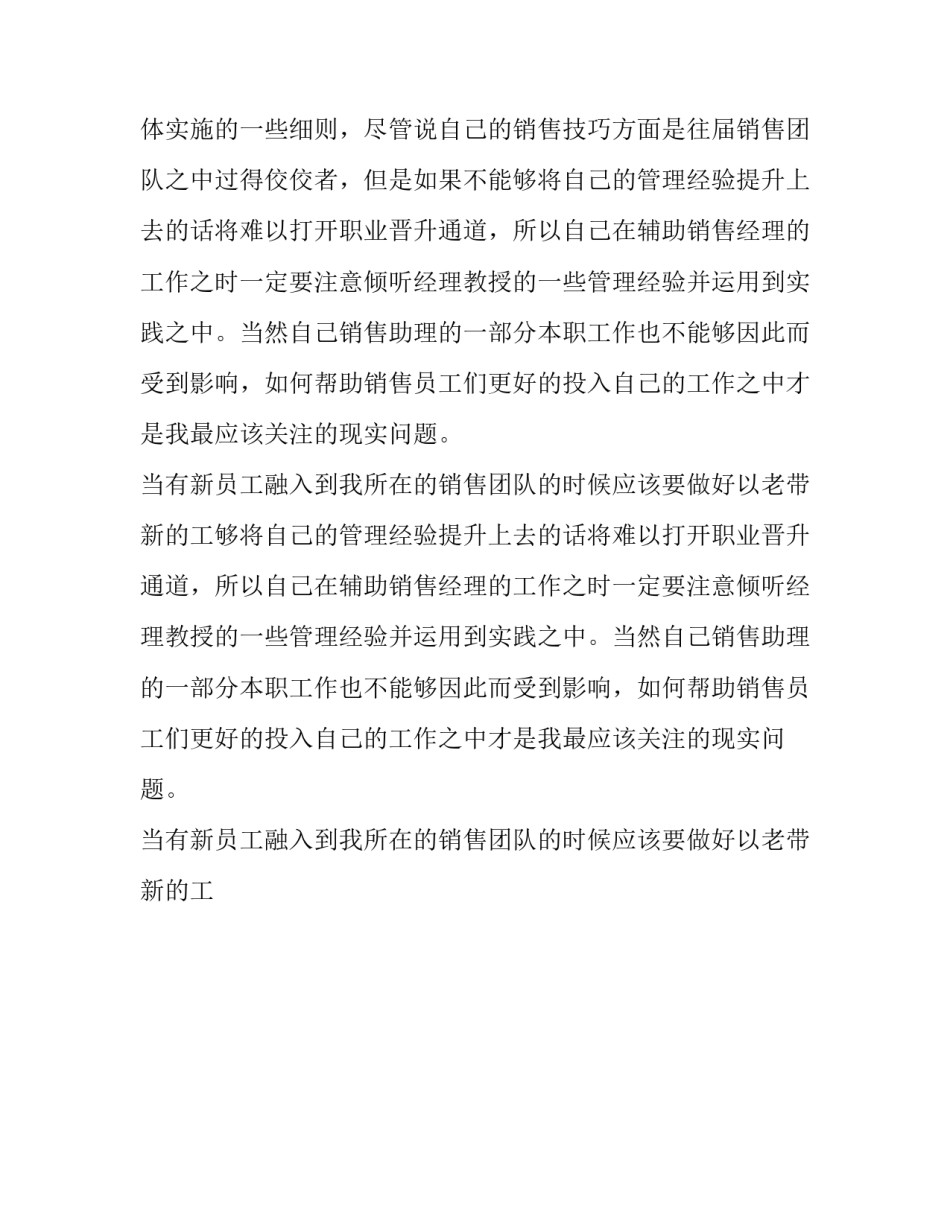 最新销售助理工作计划(十五篇)_第2页