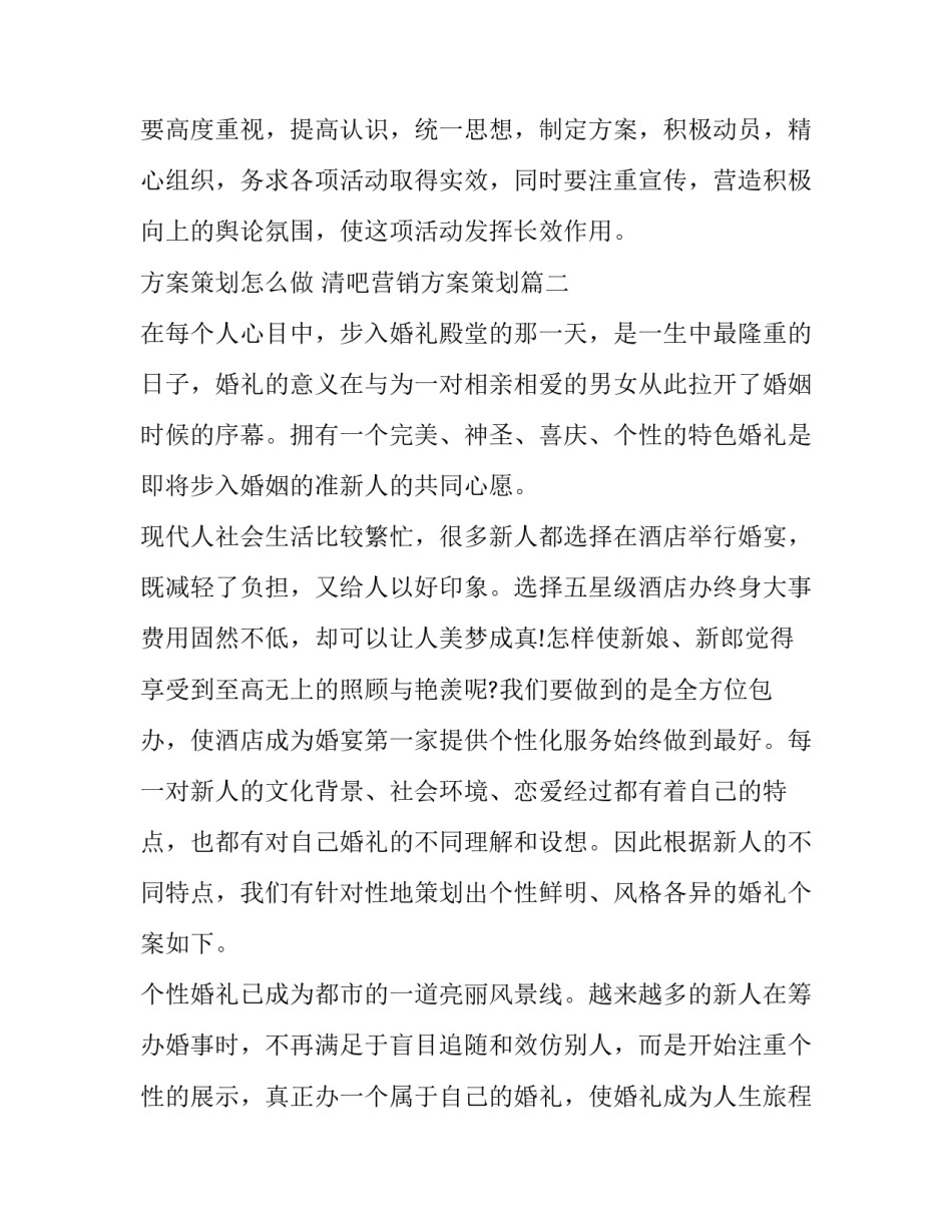 2023年方案策划怎么做 清吧营销方案策划(七篇)_第2页