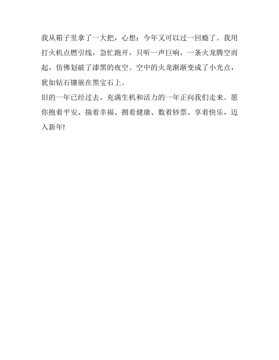 除夕夜进行曲500字优秀作文_第2页