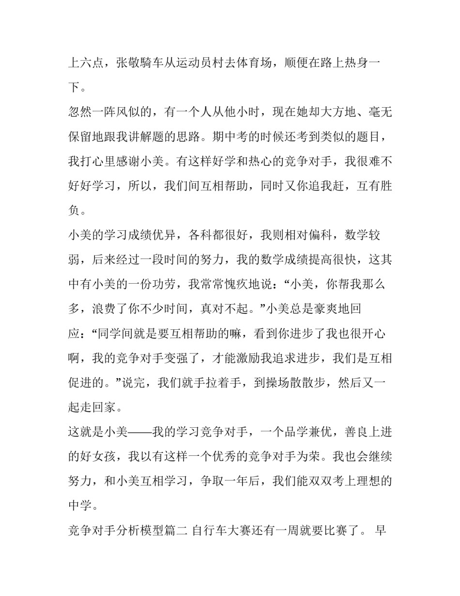 2023年竞争对手分析模型(九篇)_第3页