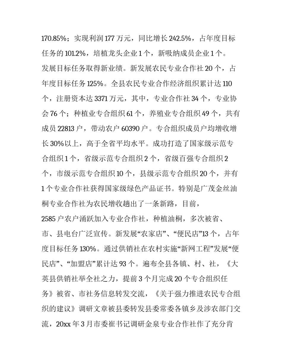 供销社领导班子述职述廉报告_第3页