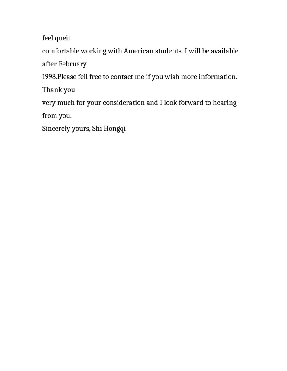 英文个人求职信范文_第3页