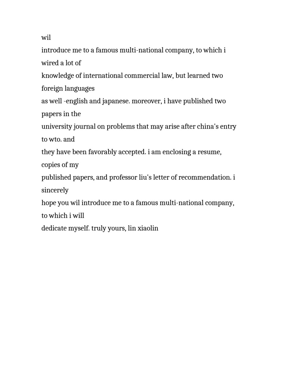 关于英文求职信范文的文章_第2页