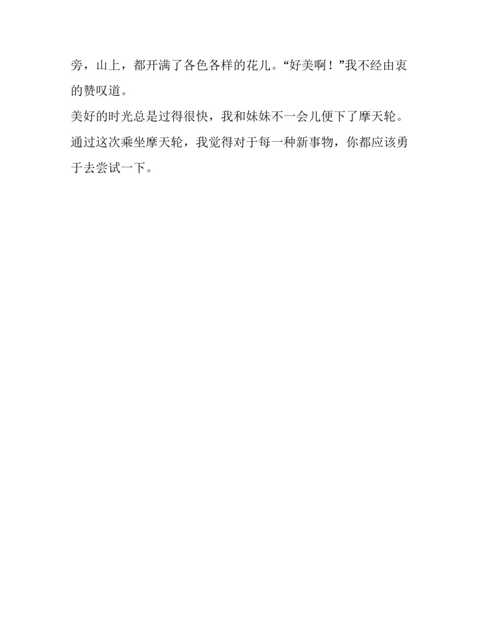 第一次做摩天轮初中作文_第2页