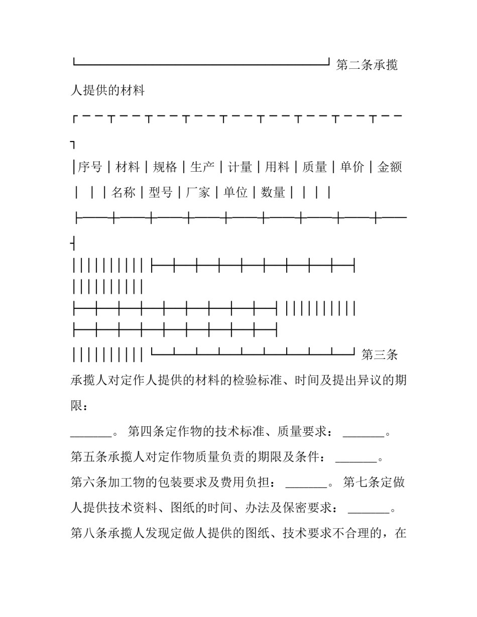 最新定作合同管辖法院 定作合同的法律规定(21篇)_第3页