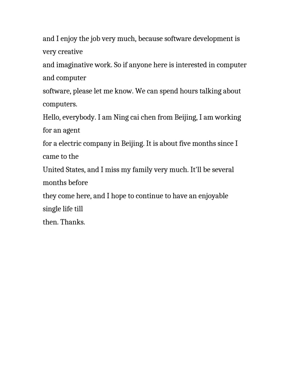 初中自我介绍英文演讲稿_第3页