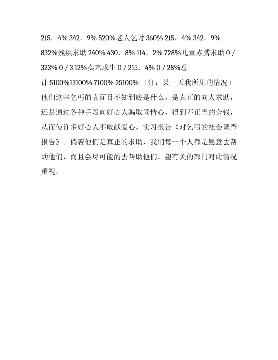 关于乞丐的社会调查报告_第2页