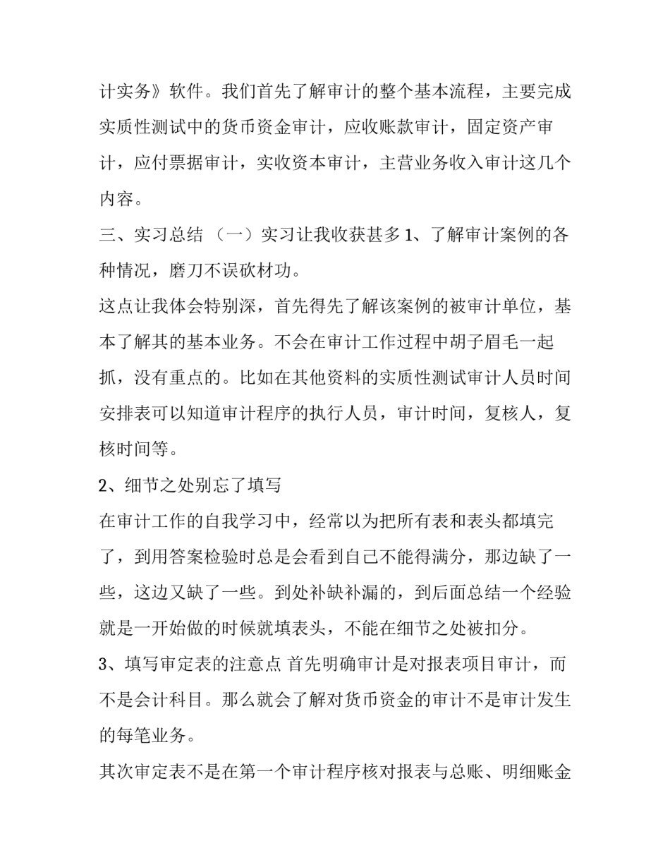 审计学实践报告(3篇)_第3页
