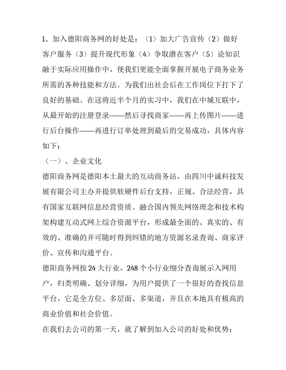2023年电子商务实训报告万能3000字(八篇)_第3页