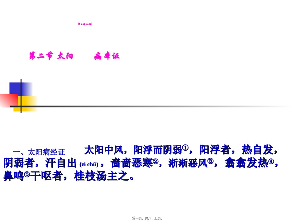 2022年医学专题—-5.太阳本证(中西医班)演示文稿教程.ppt_第1页