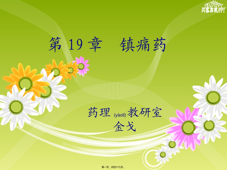 2022年医学专题—【若风制作】2014--19-中枢镇痛药解读.ppt_第1页