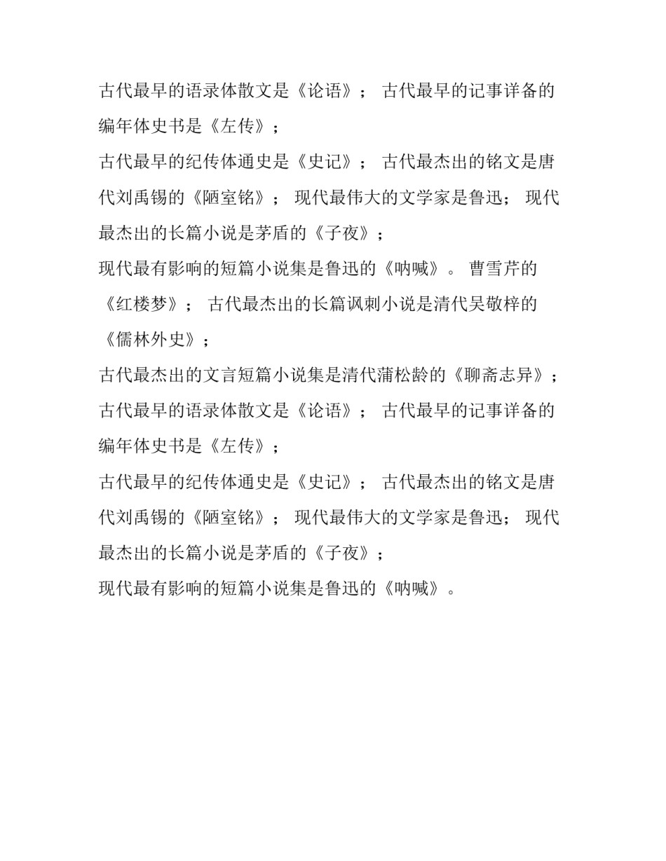中国文学之最的文学常识_第2页