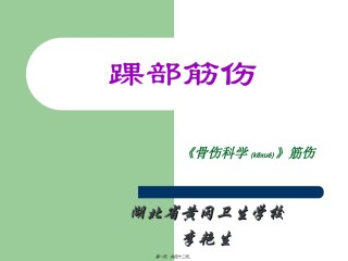 2022年医学专题—、踝部筋伤.ppt