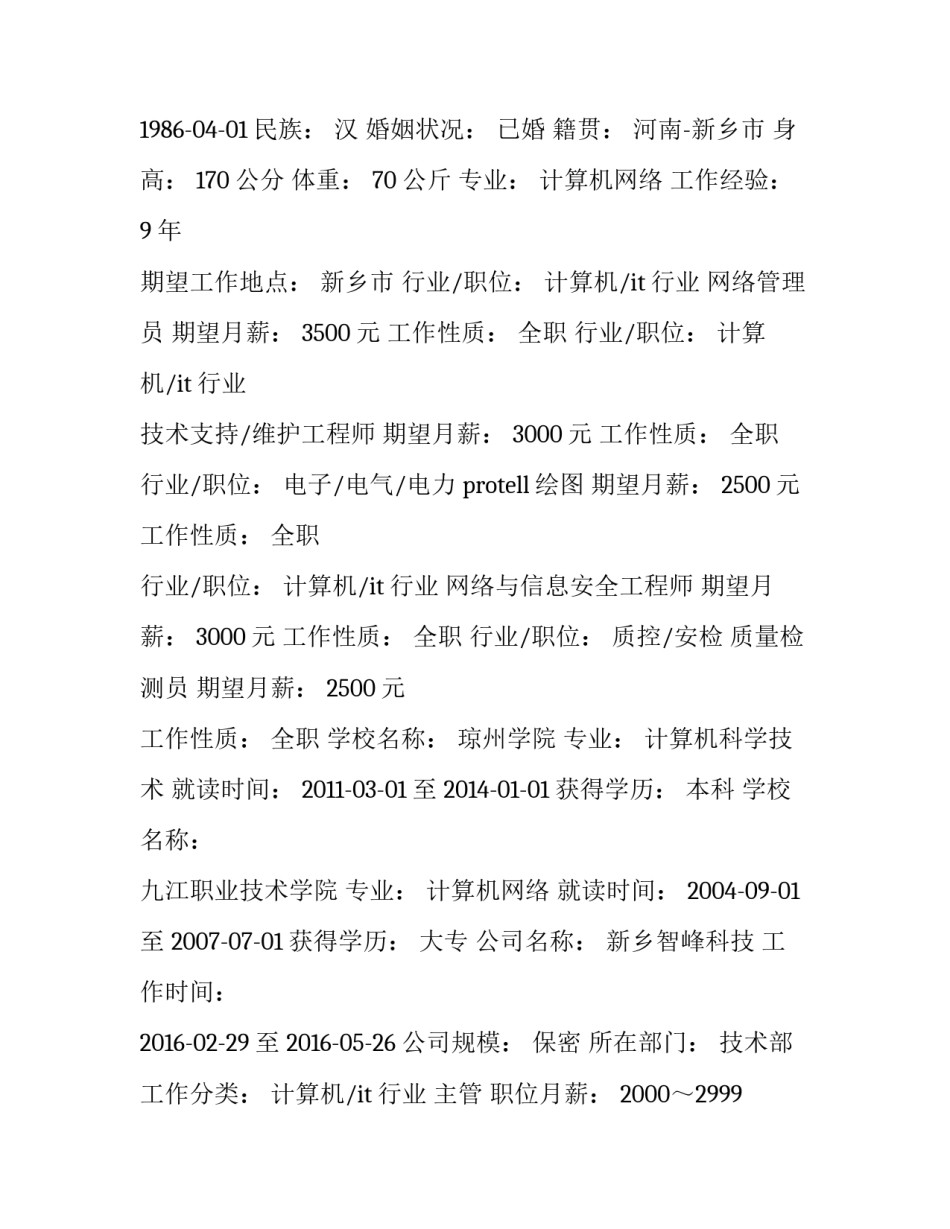 最新大学生的简历(十二篇)_第3页