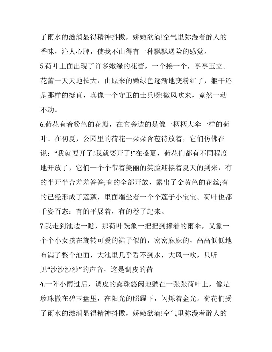 风把荷花刮得摇摆不定改为拟人句_第2页