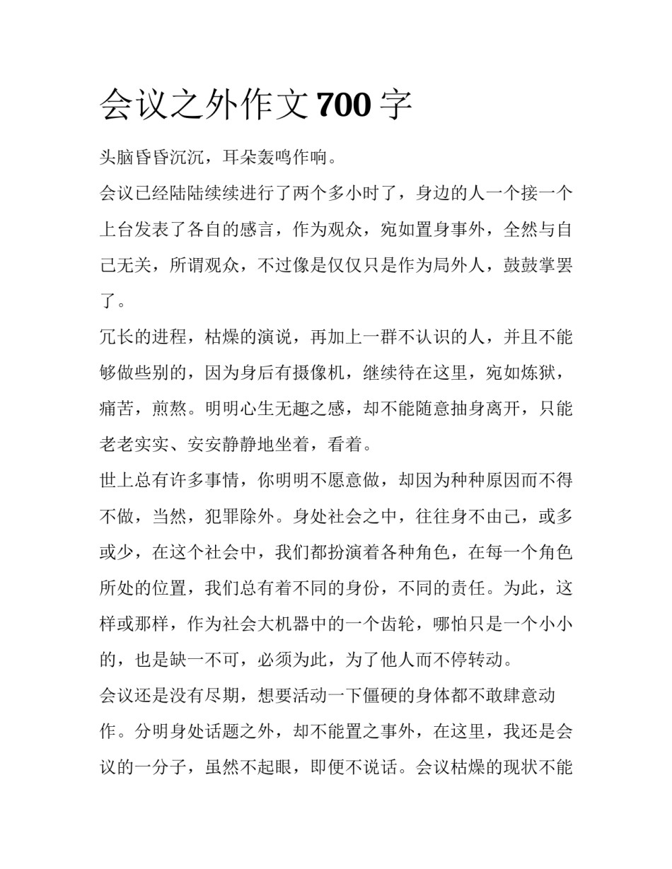 会议之外作文700字_第1页