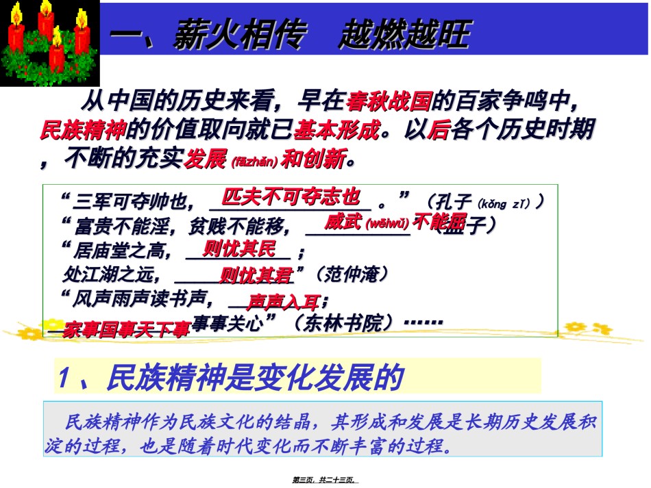 2022年医学专题—.2弘扬中华民族精神全解.ppt_第3页