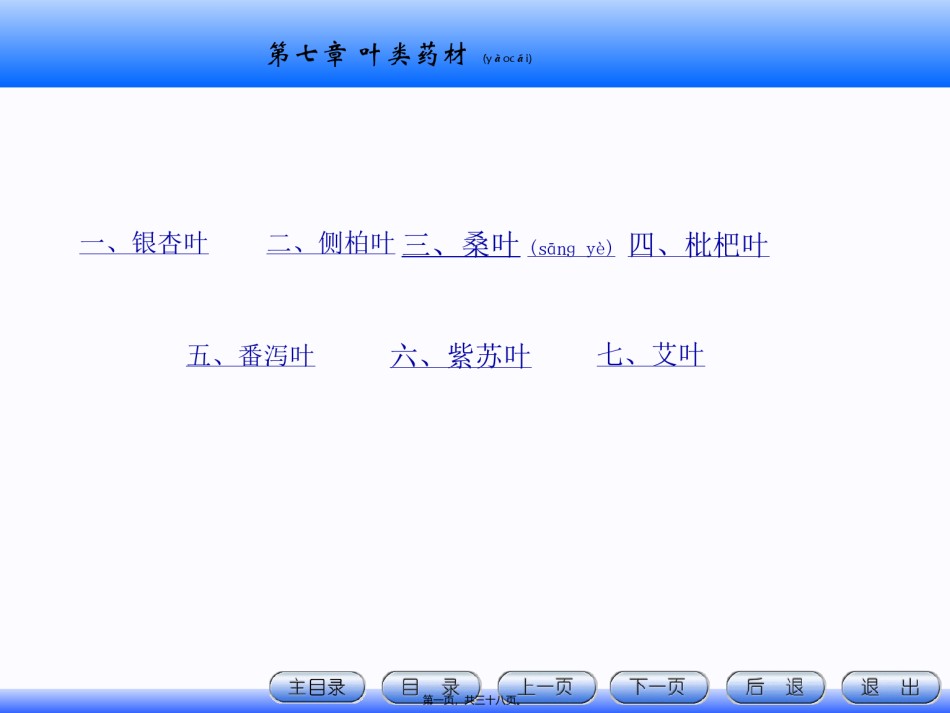2022年医学专题—.叶类药材详解.ppt_第1页
