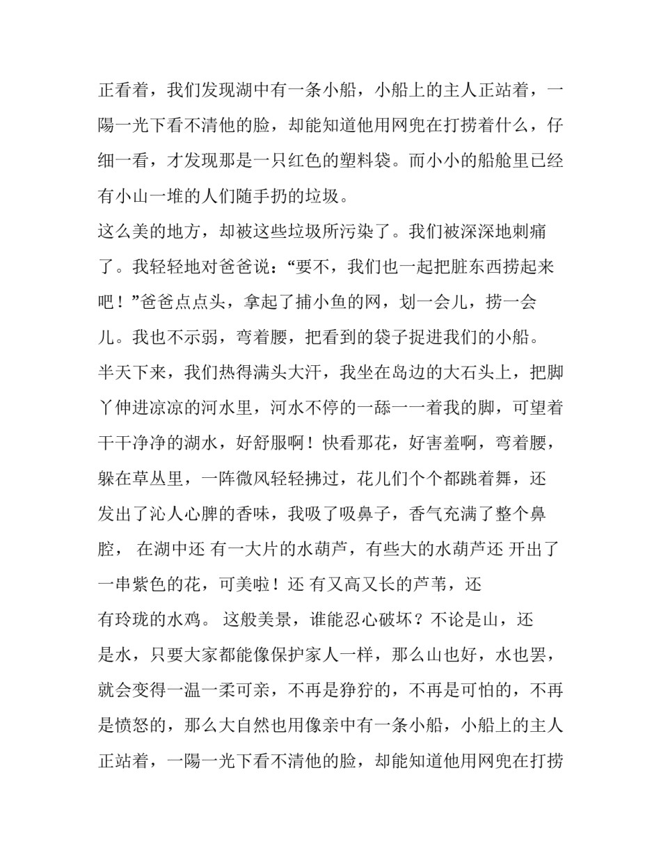 清清的丁山湖小学生作文_第2页