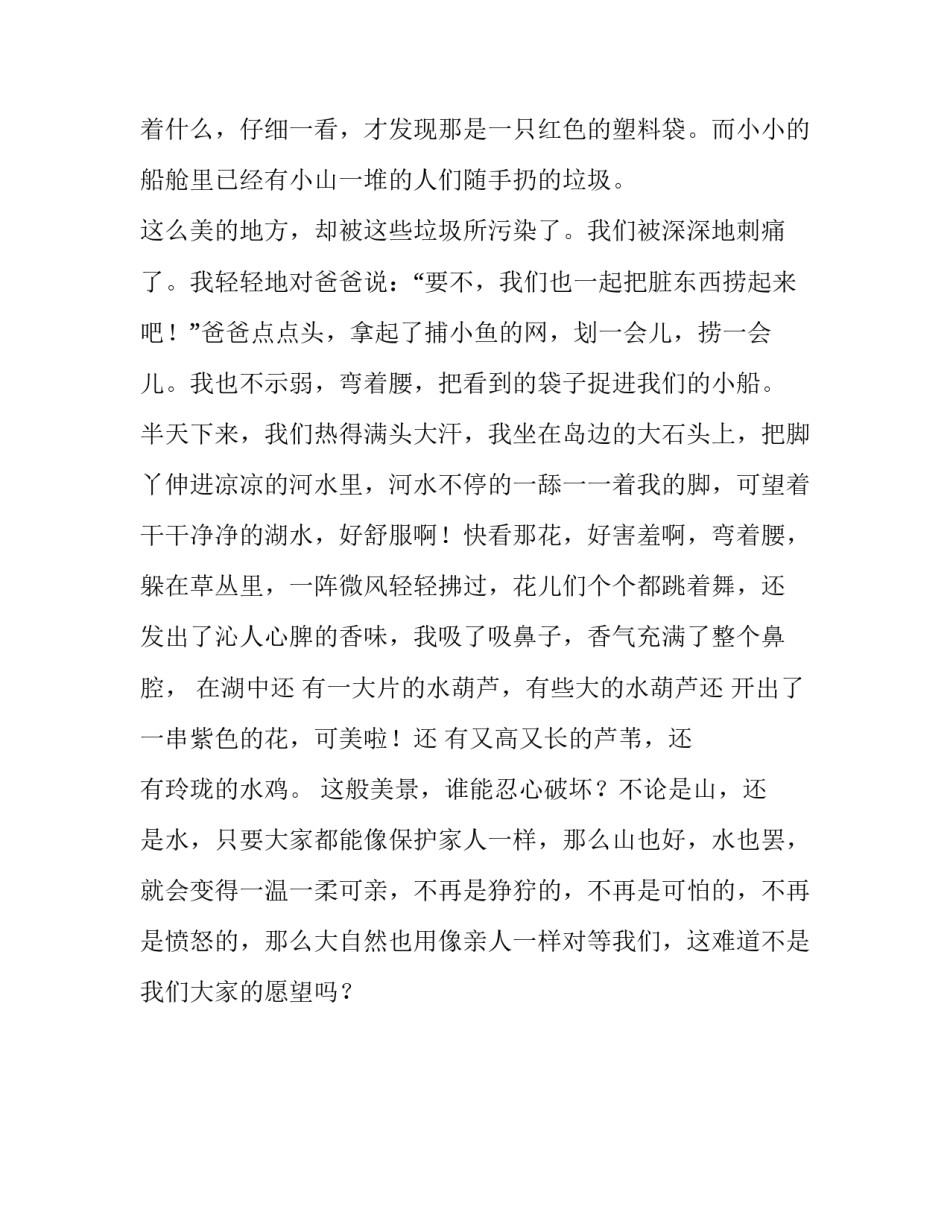 清清的丁山湖小学生作文_第3页