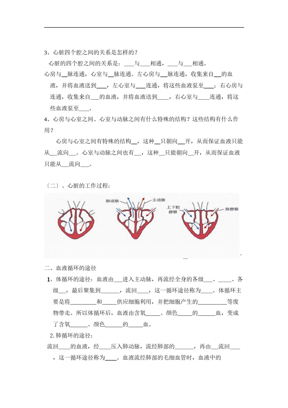 2022年医学专题—.3-输送血液的泵——心脏-导学案.docx_第2页