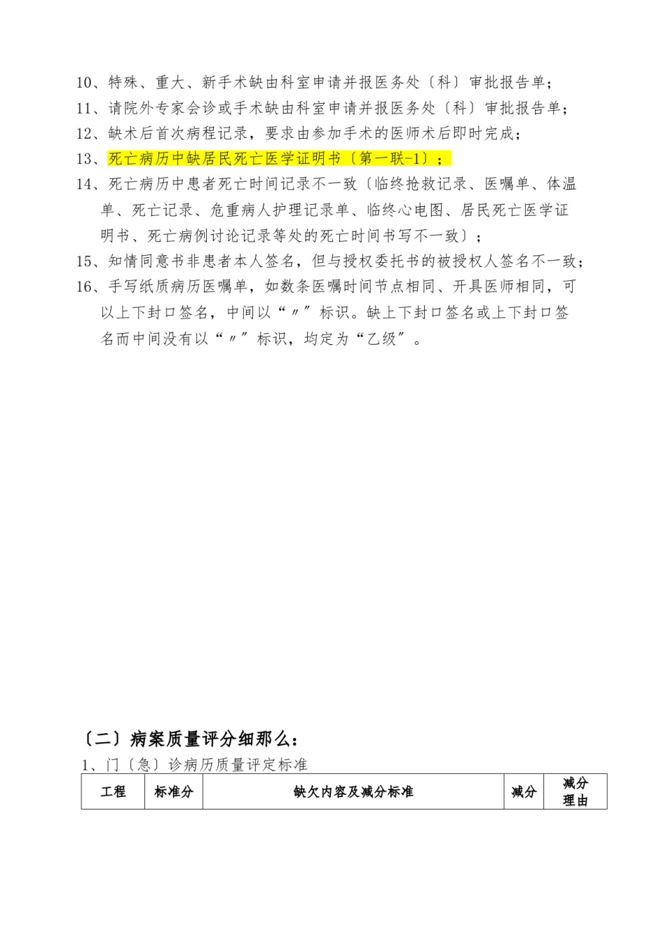 2022年医学专题—《安徽省病案质量评定标准》.doc_第3页