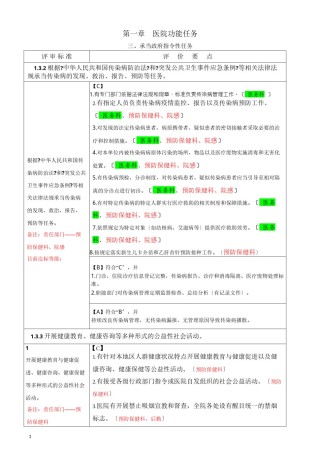 2022年医学专题—《二级综合医院评审标准实施细则》科室分解任务表.docx