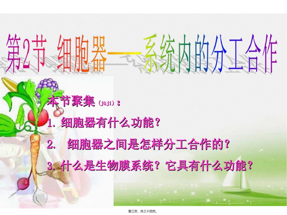 2022年医学专题—《细胞器--系统内的分工合作》(人教版必修1).ppt_第3页