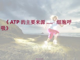 2022年医学专题—《ATP的主要来源细胞呼吸》说课稿详解.ppt