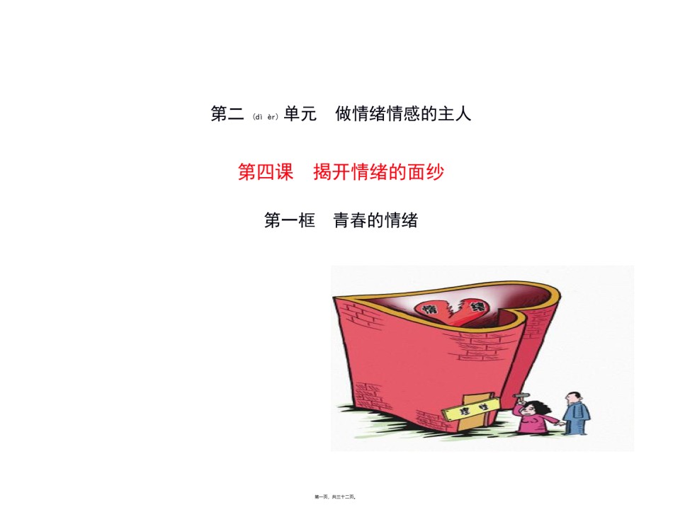 2022年医学专题—4.1青春的情绪.ppt_第1页