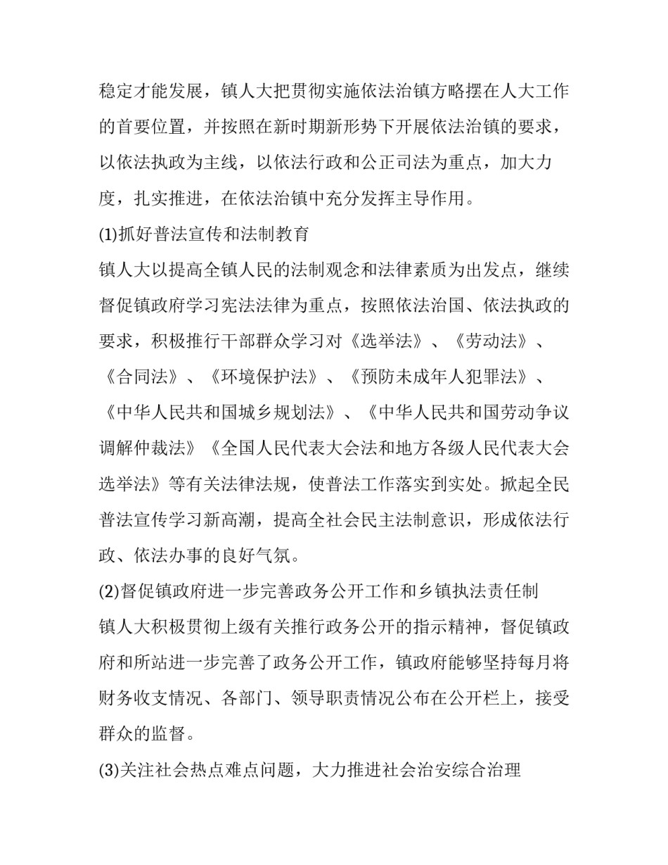 2023年乡镇人大代表述职报告(21篇)_第2页