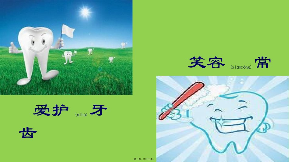 2022年医学专题—爱护牙齿笑容常绽.ppt_第1页