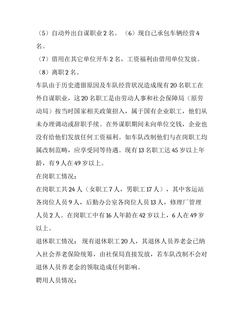 汽车队现状专项的调查报告_第3页