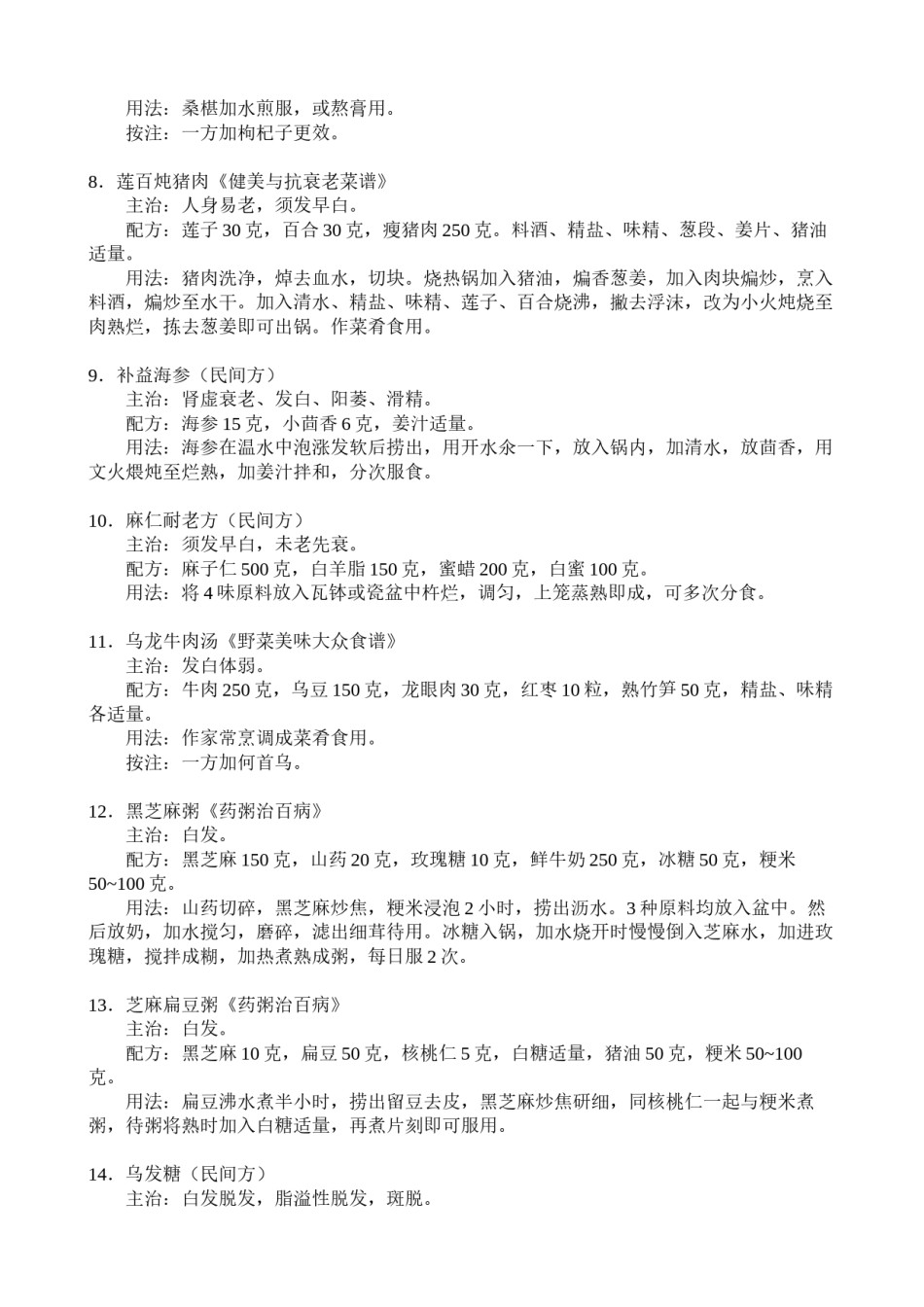 2022年医学专题—白发脱发食疗大全.docx_第2页