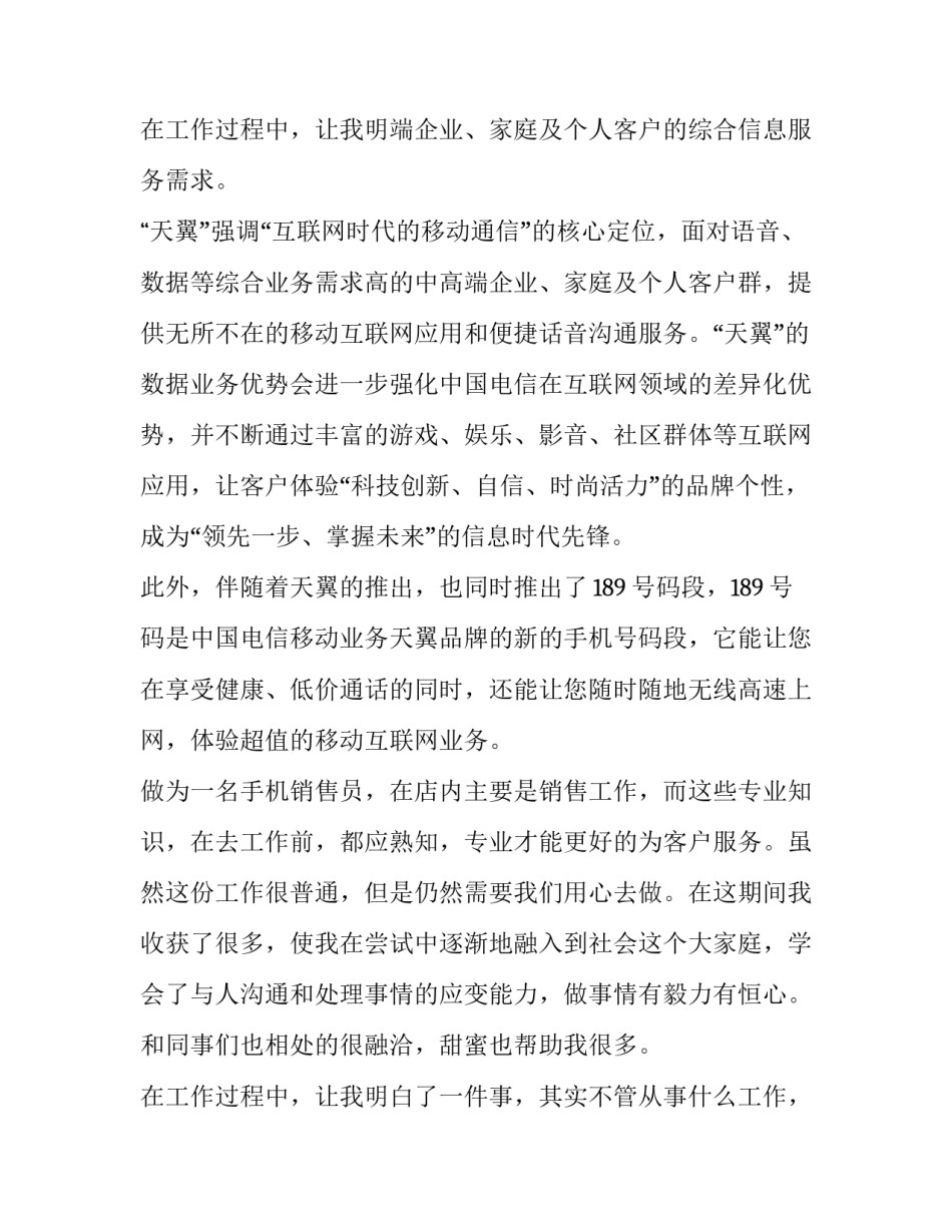 最新寒假销售员社会实践报告(三篇)_第3页