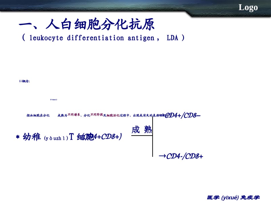 2022年医学专题—白细胞分化抗原和黏附分MHC.ppt_第2页
