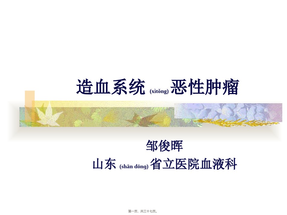 2022年医学专题—白血病.ppt_第1页