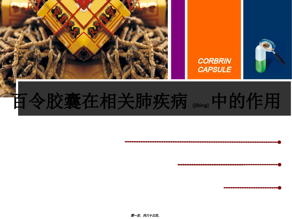 2022年医学专题—百令胶囊-呼吸科.ppt_第1页