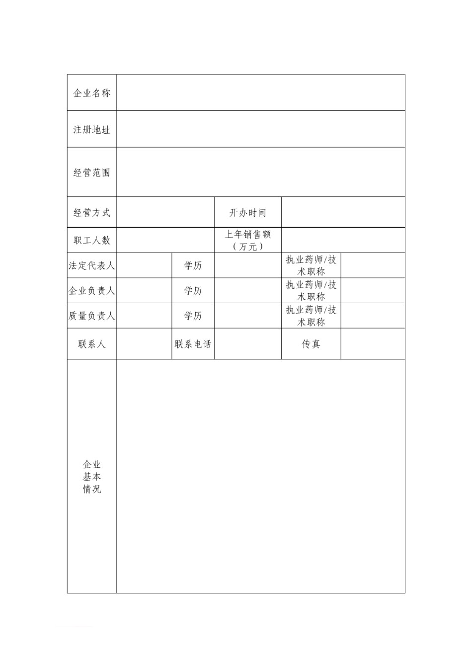 2022年医学专题—保定市零售药店申报资料所需报表.docx_第3页