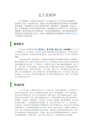 2022年医学专题—北大荒精神.docx