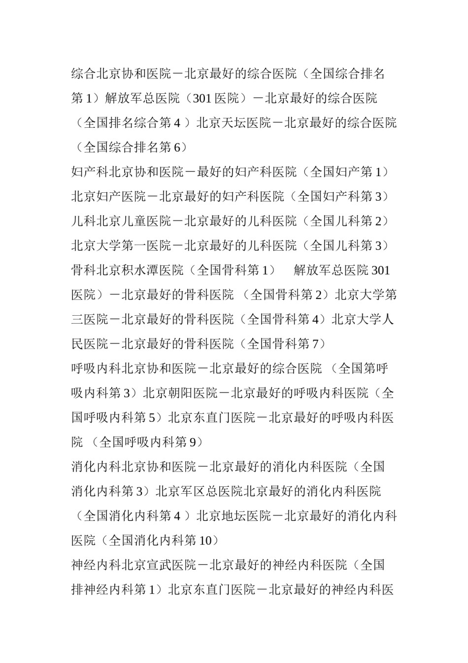 2022年医学专题—北京各大医院科室强项一览-值得收藏!.docx_第2页