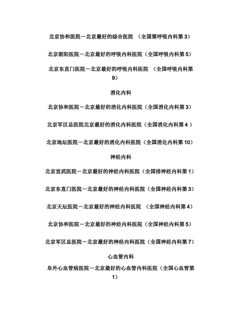 2022年医学专题—北京最好的医院.docx_第2页