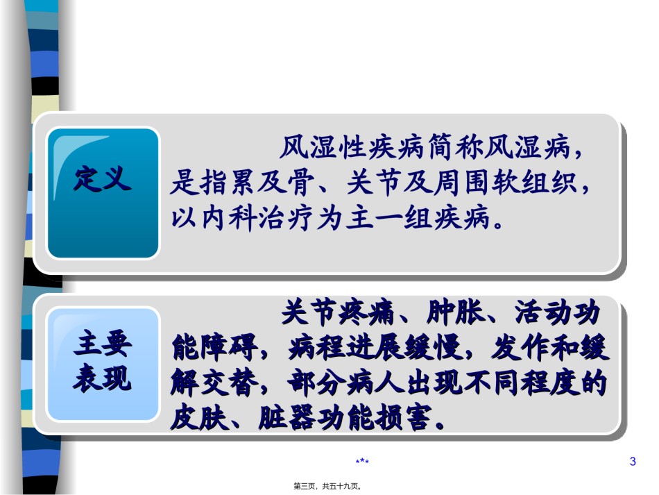 2022年医学专题—本科风湿病常见症状和体征.ppt_第3页
