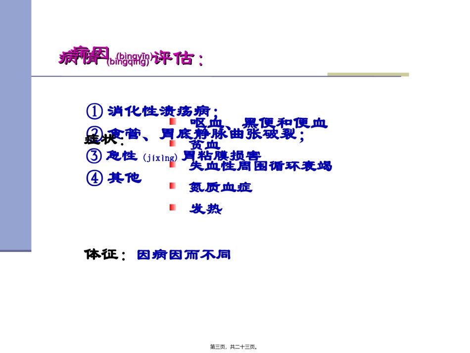 2022年医学专题—本科：消化系统急症.ppt_第3页