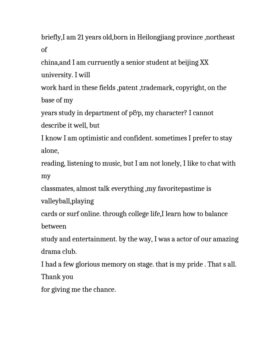 护理求职英语自我介绍_第3页