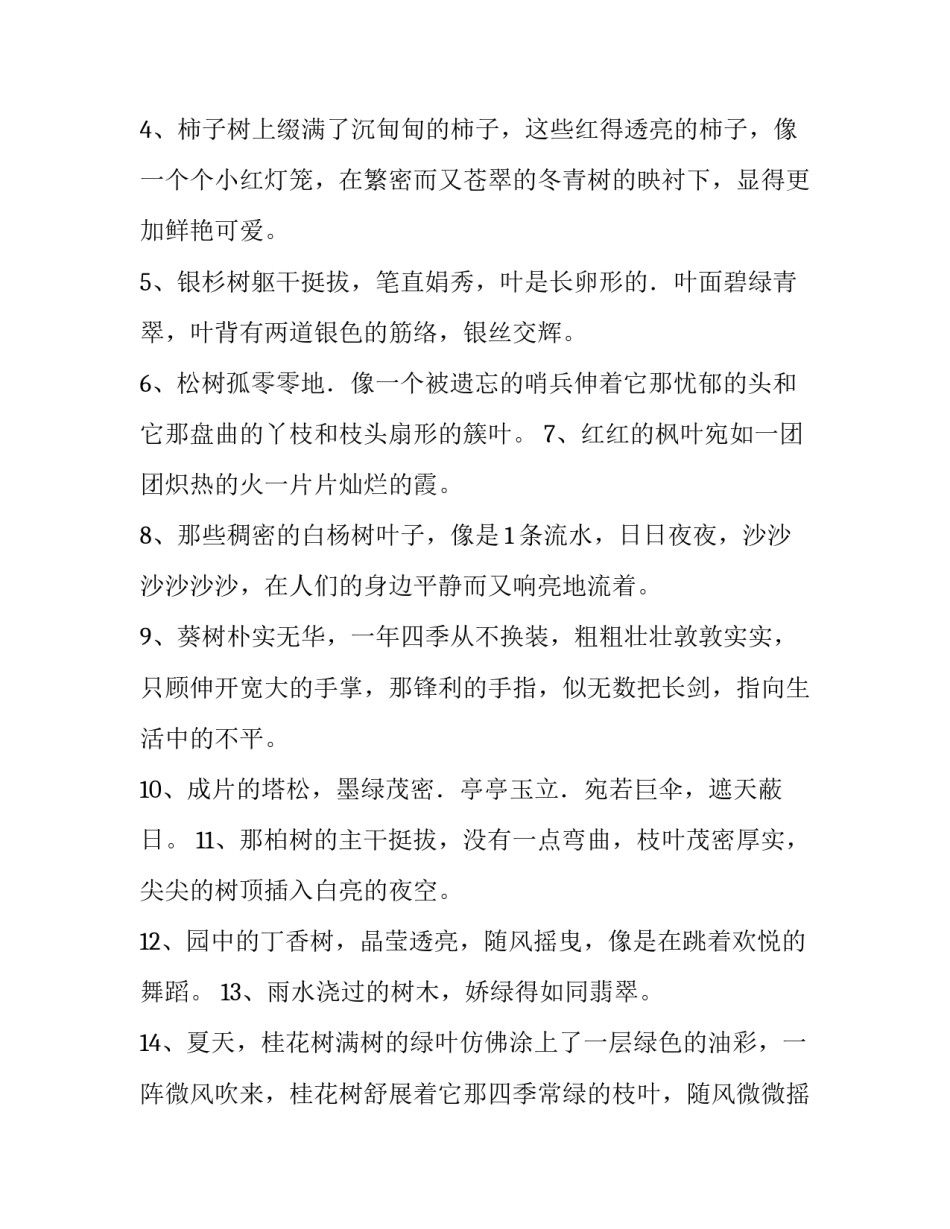 小树随风摇摆拟人句_第3页